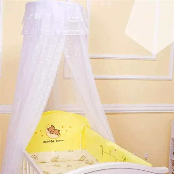 Moustiquaire lit bébé avec support – Image 2