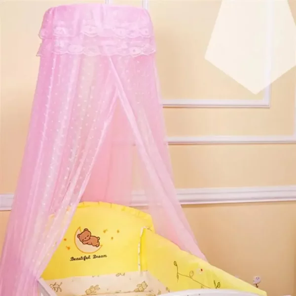 Moustiquaire lit bébé avec support – Image 3