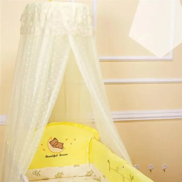 Moustiquaire lit bébé avec support – Image 4