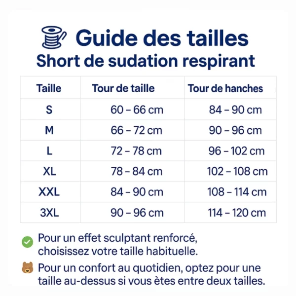 Short de sudation respirant – Image 3