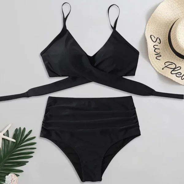 Maillot de bain gainant taille haute​– Effet ventre plat, maintien parfait, silhouette affinée – Image 2
