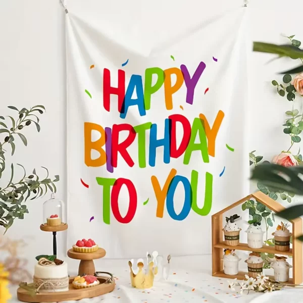 Banderole joyeux anniversaire extérieur personnalisée – Image 3
