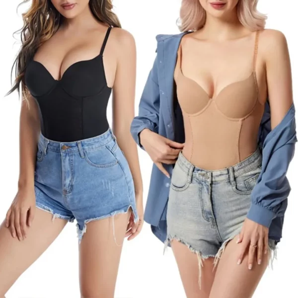 Body gainant amincissant pour robe moulante – Silhouette affinée instantanément, effet ventre plat garanti – Image 2