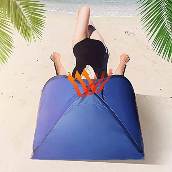 Mini tente de tête pop-up – Sauna facial portable pour détente, soins de peau et relaxation à domicile – Image 6