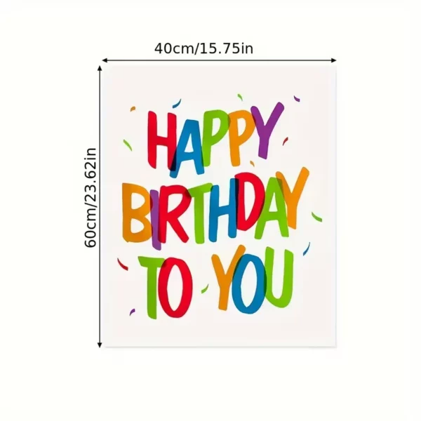 Banderole joyeux anniversaire extérieur personnalisée – Image 6