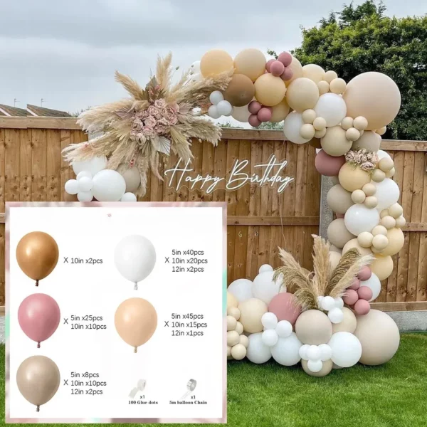 Kit décoration ballon pour jardin baptême – Image 5