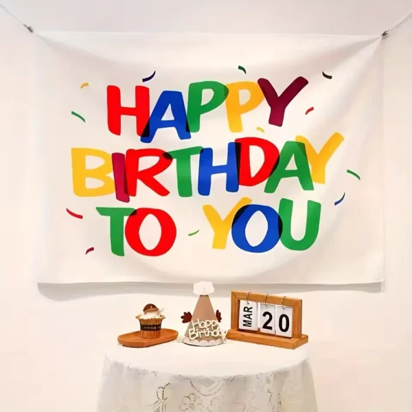 Banderole joyeux anniversaire extérieur personnalisée – Image 5