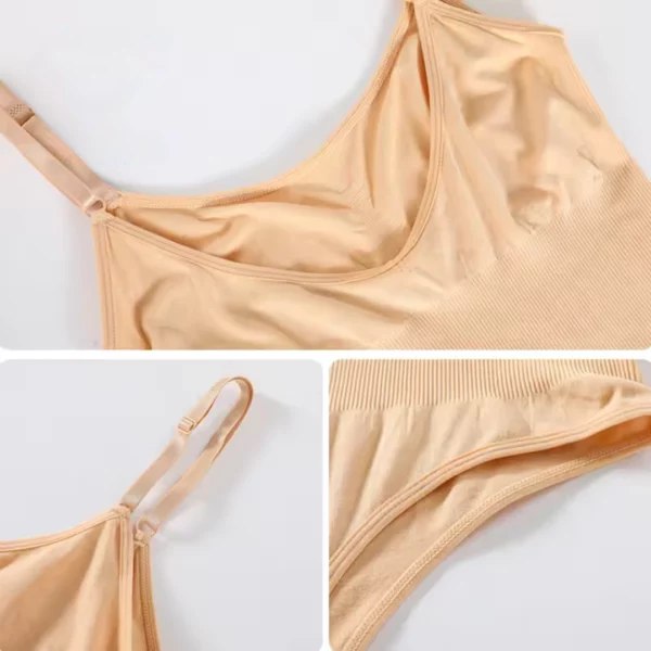 Body gainant string sans marque sous vêtements – Affine la silhouette, effet ventre plat, invisible sous les vêtements – Image 3