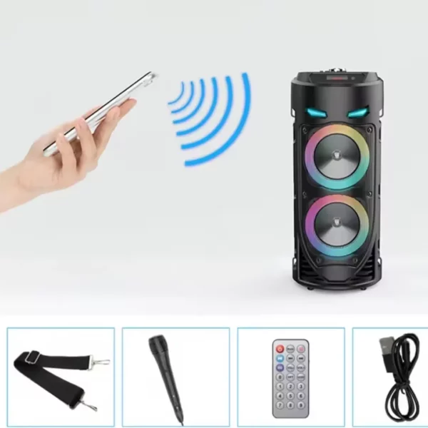 Enceinte bluetooth portable pour jardin fête – Image 8
