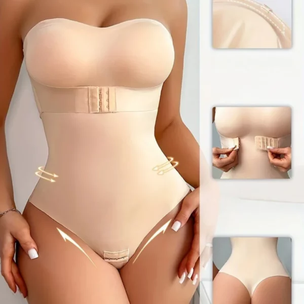 Body gainant bustier sans armatures – Affine la silhouette, ventre plat et confort absolu au quotidien – Image 4