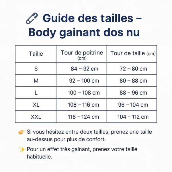 Body gainant dos nu sans bretelles – Image 3