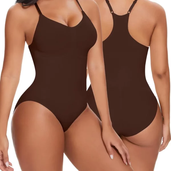 Body gainant noir dos nageur discret – Affine la silhouette sous tous les vêtements, maintien parfait et effet ventre plat – Image 8