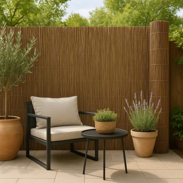Brise-vue naturel osier pour jardinet terrasse – Intimité élégante et protection solaire 100% naturelle – Image 4