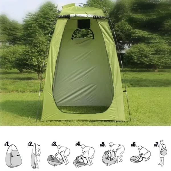 Cabine de plage pliable pop up – Intimité instantanée et protection UV pour vos journées en bord de mer – Image 3