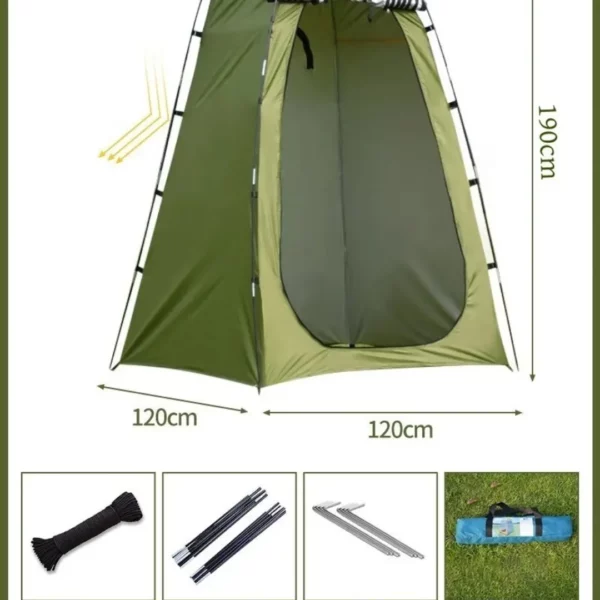 Cabine de plage pliable pop up – Intimité instantanée et protection UV pour vos journées en bord de mer – Image 4
