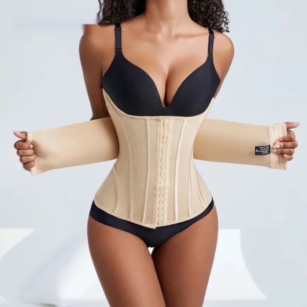 Ceinture gainante réglable taille haute femme – Ventre plat instantané & silhouette affinée – Idéal fitness et post-partum – Image 2