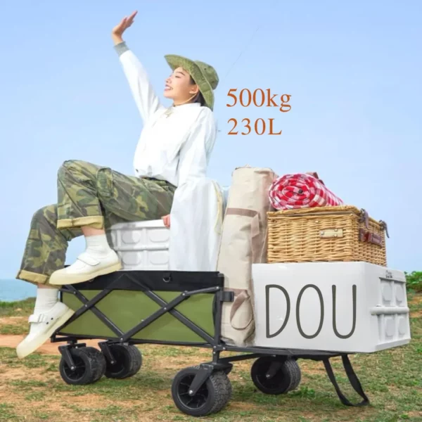 Chariot de plage avec roues tout terrain – Image 4