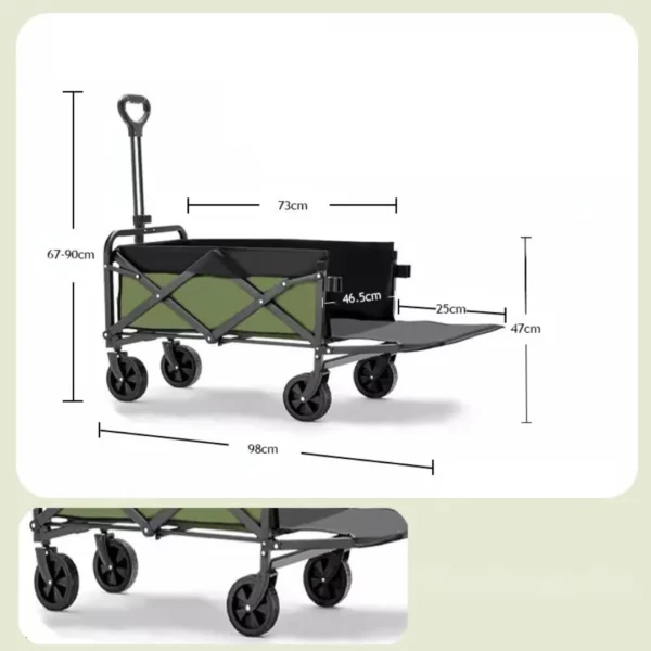 Chariot de plage avec roues tout terrain – Image 7