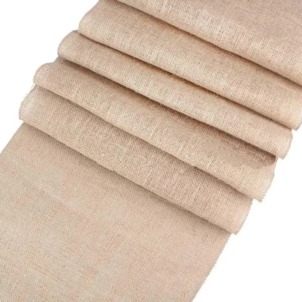 Chemin de table toile de jute naturel – Image 9