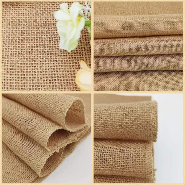 Chemin de table toile de jute naturel – Image 8