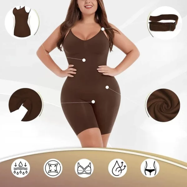 Combinaison gainante sans coutures pour l’été – Silhouette affinée instantanément, légère et invisible sous les vêtements – Image 3
