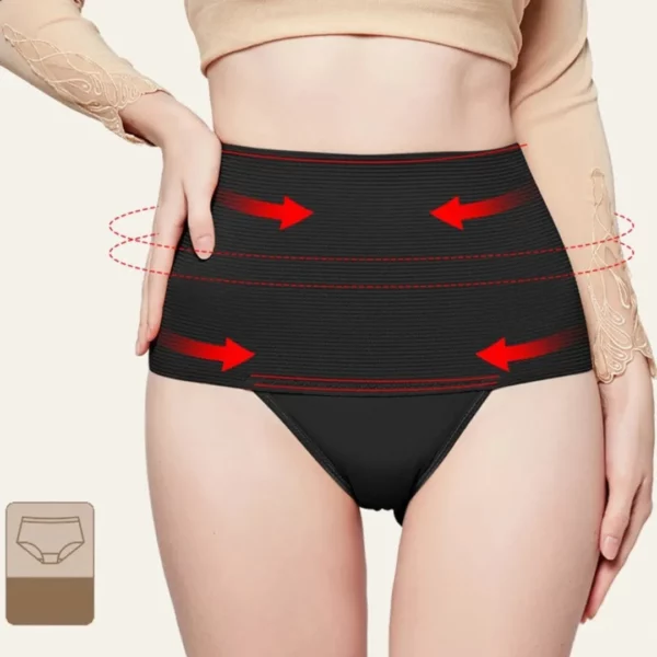 Culotte gainante forte compression post accouchement – Ventre plat immédiat, maintien optimal, silhouette sculptée – Image 4
