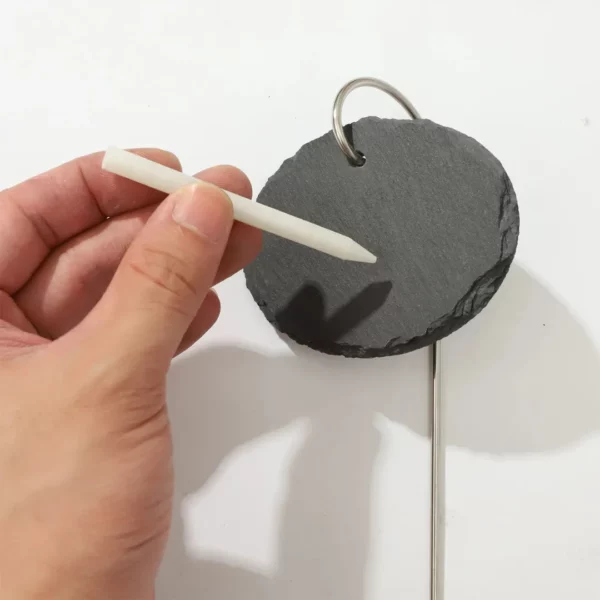 Étiquettes de jardin ardoise avec crayon – Réutilisables et élégantes pour un potager bien organisé – Image 2