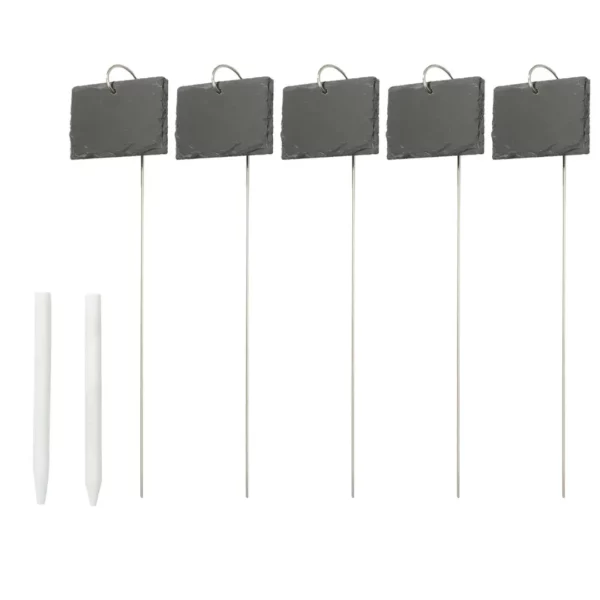 Étiquettes de jardin ardoise avec crayon – Réutilisables et élégantes pour un potager bien organisé – Image 5