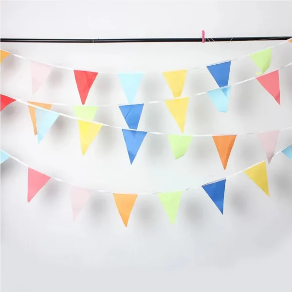 Fanions décoratifs tissu pour fête extérieure – Image 5