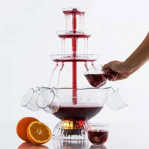 Fontaine à jus verre pour mariage jardin