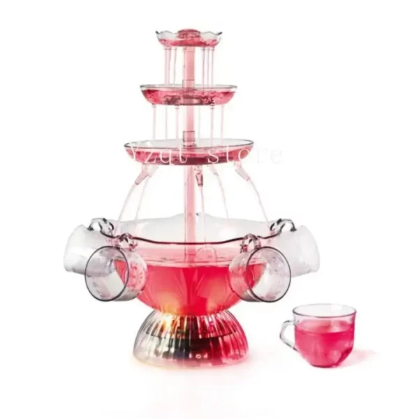 Fontaine à jus verre pour mariage jardin – Image 5