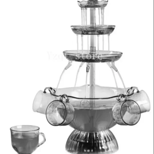 Fontaine à jus verre pour mariage jardin – Image 6