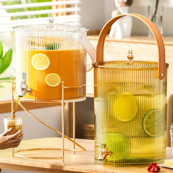Fontaine à jus vintage pour brunch extérieur – Image 2