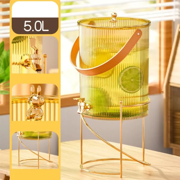 Fontaine à jus vintage pour brunch extérieur – Image 4