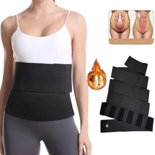 Gaine sculptante post accouchement à scratch – Ventre plat immédiat après bébé – Confort et maintien optimal