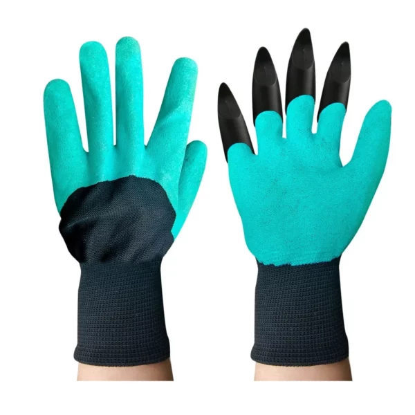 Gant de jardinage avec griffes intégrées plastique – Creusez, plantez et désherbez sans outils – Gain de temps et confort – Image 6