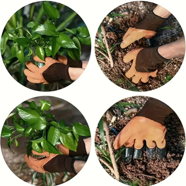 Gants de jardinage avec griffes intégrées – Image 5