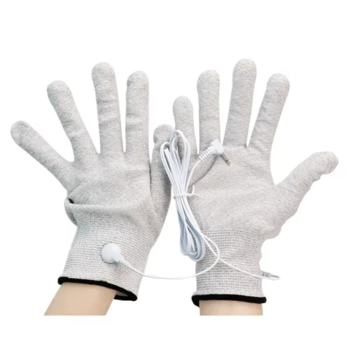Gants de massage d'électrothérapie avec câble