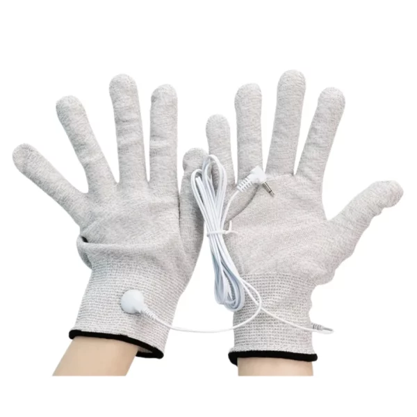 Gants de massage d'électrothérapie avec câble