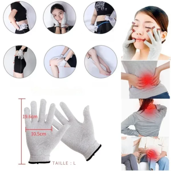 Gants de massage d'électrothérapie avec câble – Image 7