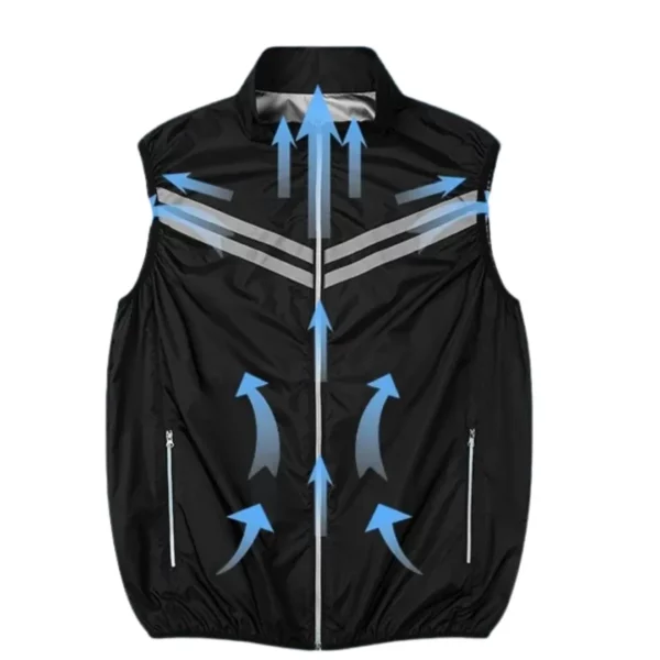 Gilet de refroidissement ventilé – Restez au frais l'été, idéal canicule, travail en extérieur ou sport intense – Image 8