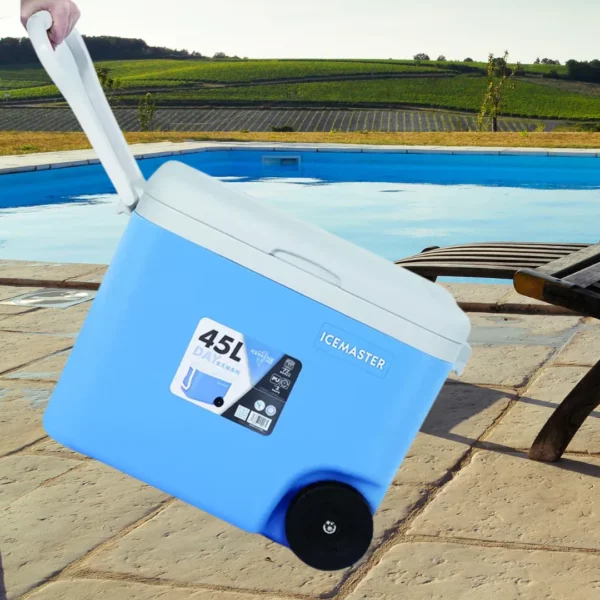 Glacière rigide avec roulettes plage – Grande capacité 28L – Conservez frais vos boissons tout l'été sans effort – Image 9