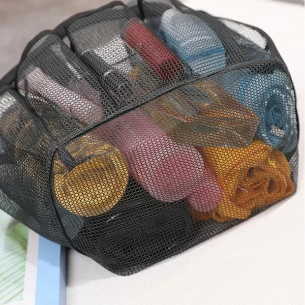 Grand sac fourre-tout de plage en maille – Ultra léger, grande capacité – Idéal pour serviettes, jouets et pique-niques – Image 3