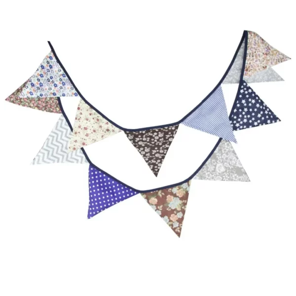 Guirlande fanions tissu réutilisable extérieur – Image 2