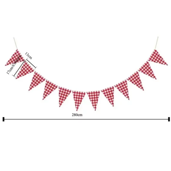 Guirlande fanions tissu réutilisable extérieur – Image 8