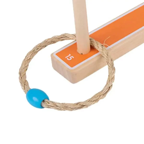 Jeu de lancer anneaux bois jardin – Image 5