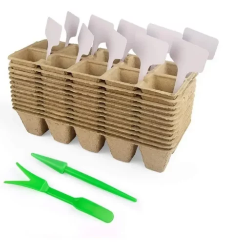 Kit de bouturage plantes avec godets biodégradables – Pour des semis naturels et une croissance saine sans plastique