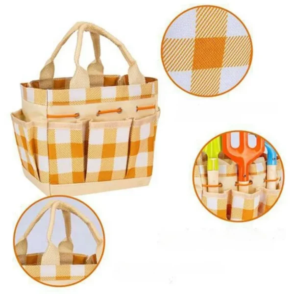 Kit enfant outils jardin avec sac toile – Apprenez à jardiner en s’amusant – Cadeau créatif et éducatif dès 3 ans – Image 3