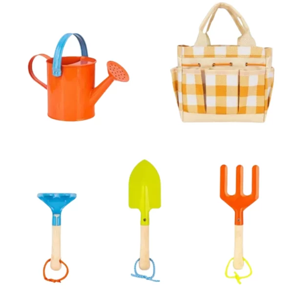 Kit enfant outils jardin avec sac toile – Apprenez à jardiner en s’amusant – Cadeau créatif et éducatif dès 3 ans – Image 6