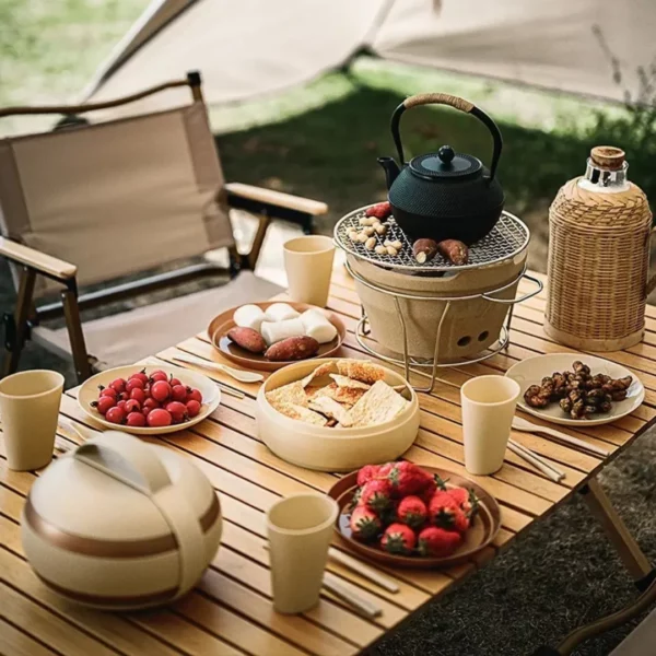 Kit pique-nique complet avec vaisselle réutilisable – Image 4